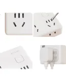 PHILIPS (PHILIPS) Magic Cube USB Socket Converter, 86-Type Conversion Socket Plug, Type-C Socket Extension, One-To Socket Converter, Multi-Functional Socket