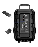 Soaiy (Soaiy) 8-Inch Square Dance Speaker, High-Power Portable Outdoor Subwoofer, Bluetooth Karaoke-Specific, Large Volume, Mobile Trolley Speaker, Outdoor Performance Equipment with Dual Microphones SA-X11