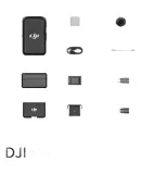 DJI Mic Wireless Microphone One-to-Two Wireless Clip Microphone Mobile Phone Camera Interview Vlog Live Recording Microphone