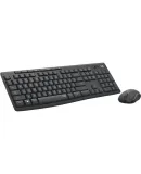 Logitech MK295 Wireless Keyboard And Mouse Combo, Office Keyboard And Mouse Set, Quiet Keyboard And Mouse Set, Full-Size, with 2.4G Wireless Receiver, Black
