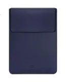 JPLAYER Laptop Sleeve Compatible with Lenovo, Xiaomi, Huawei, Apple Macbook 14-15 Inch Simple Lightweight Leather Computer Protective Case Royal Blue