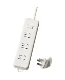 PHILIPS (PHILIPS) 3-Outlet Master Control 2.8m Child Safety Door Power Strip/Extension Cord/Surge Protector