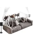 SAMSUNG SWA-9500S Wireless Rear Surround Speakers, Bar-Shaped Soundbar with Dolby Atmos, 2.0.2 Channel, Home Theater, Compatible with QS700F Q800F