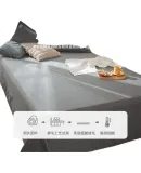 Nanjiren Class A Brushed Bed Sheet Single Piece, Single Student Dormitory Bed Sheet for 0.9/1.2 Meter Bed, Bed Cover Bedspread 160*230cm