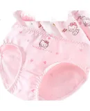 Hello Kitty Children's Cotton Underwear Shorts for Girls, Teenage Triangle Briefs D08351 Four-Pack 140
