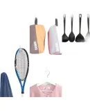 3M Adhesive Hooks, No Drilling Door Back Clothes Hooks, Strong Adhesive Hooks, Residue-Free, Wall-Safe, Value Pack, Medium Size, 4 Hooks