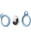 BELKIN AirTag Lanyard, Apple Anti-Loss Device, AirTags Keychain, Apple Luggage Tracker, Silicone Dirt-Resistant Shockproof Case Protection, F8W974 White