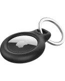 BELKIN AirTag Keychain Compatible, Apple Anti-Loss Device AirTag Protector, Tracker Silicone Dirt-Resistant Shockproof Case, F8W973 Black