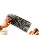 Logitech K855 Wireless Mechanical Keyboard, Premium Series, Bluetooth Keyboard, Gaming And Office Keyboard, 84 Keys, Black, TTC Red Switches, with Logi Bolt Receiver