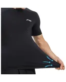 Li-Ning (LI-NING) Compression Shirt, Quick-Dry Shirt for Men, Basketball Training Wear, Fitness Quick-Dry T-Shirt, High-Elasticity Running Sports Short-Sleeve, Badminton Uniform