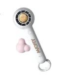 DISNEY (DISNEY) Small Fan with Strong Airflow, Portable Handheld Mini Fan for Travel And Business Trips, USB Rechargeable Electric Fan for Office, National Day, Mid-Autumn Festival Outings, Long Battery Life BP533 White