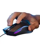 HP Wired Mouse for Gaming, PUBG, LOL, E-Sports, Mechanical Programmable Macro Buttons, Office Use, Universal Peripheral M200 Black (Quiet Version)