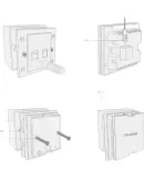 TP-LINK AX3000 Wi-Fi6 Panel AP Large Apartment Whole-House WiFi Wireless Mesh Networking PoE Power Supply AC Management TL-XAP3000GI PoE Easy Expansion Versio
