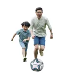 Star Children's Soccer Ball Size 4 for Matches And Training, Standard Ball, PVC Machine-Stitched Blue SB8234-07