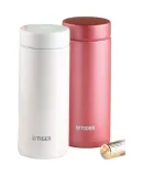 TIGER (TIGER) Insulated Mug, Lightweight Office Stainless Steel Water Bottle for Men And Women, MMZ-A35C Frost Pink, 350ml