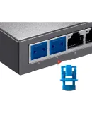 Suoli Network Port Lock, Removable Network Port Plug/RJ45 Port Lock/computer Switch Industrial Computer/Tools 1 Piece + Blue 10 Pieces/outside Cover Network Port Dust Plug/20203