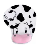 Lingshe (LINGSHE) Cartoon Wrist Rest Mouse Pad, Anime Silicone Wrist Pillow, Office Cute Gaming Computer Mouse Pad, Thickened Wrist Support, Desk Mat for Women, H58 Cow