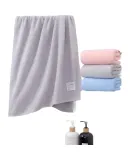 Grace (Grace) Class A Antibacterial Bath Towel, Pure Cotton, for Men And Women, Home Use, Soft, Absorbent, Quick-Drying, Suitable for Infants And Young Children, Single Pack, Gray
