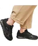 Skechers New Year Gift Men's Shoes, Winter Soft-Soled Patchwork Sneakers, Height-Increasing Comfortable Thick-Soled Walking Shoes, 232398