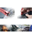 Baseus Car Window Breaker Safety Hammer, One-Second Emergency Rescue Multi-Functional Cutting Tool with Tungsten Steel Escape Hammer for Vehicles