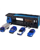TAKARA TOMY Alloy Car Transport Truck Scene Children's Toy, Boys' Gift, Police Car Moving Truck Set, 175988