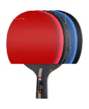 361° Table Tennis Racket Beginner Set, 3-Star Professional Ping Pong Racket, 3-Star [One Pair of Horizontal Rackets] with 3 Yellow Balls Included