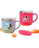 Disney Children's Water Cup, Kindergarten Training Cup, Home Milk Cup with Scale, Drinking Cup for Boys And Girls, Coffee Mug