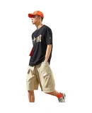 Li-Ning Short-Sleeve T-Shirt for Men, Summer Round Neck Casual Loose Breathable T-Shirt, Half-Sleeve Sportswear Lightweight Top for Men And Wome