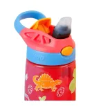 Contigo Children's Straw Water Bottle, Summer Sports Plastic Cup, HBC-GIZ233 Dinosaur Park, 400ml