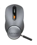 Lenovo Wireless Bluetooth Dual-Mode Mouse, Portable Office Mouse, Ergonomic Design, Suitable for Desktop All-In Computers, Laptops And Tablets, Howard Storm Gray