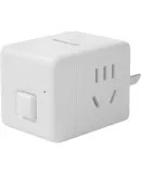 Panasonic (Panasonic) Magic Cube Socket/multifunctional Socket/adapter, Two-Position Wireless Master Control Conversion Plug Socket 10A WHSC200220W