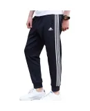 Adidas Men's Sports Pants, Autumn Windproof Casual Sweatpants, Fitness Running Trousers, Black And White Tapered Pants, Size S