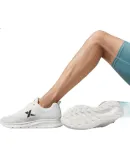 XTEP Men's Running Shoes, Winter Breathable Mesh Lightweight Shock-Absorbing Genuine Men's Running Shoes Casual Sneakers White