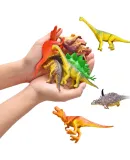 Martin Brother 15 Dinosaur + 12 Animal Children's Dinosaur Toy Car, Boys' Jurassic Large Inertia Engineering Vehicle, Birthday Gift