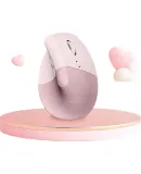 Logitech Lift Ergonomic Vertical Mouse for Small Hands Wireless Bluetooth Mouse Switches Between 3 Devices in Seconds with Logi Bolt Receiver (Pink)