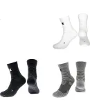 Under Armour Basketball Socks, Sweat-Absorbing Non-Slip Breathable Sports Socks, Compression Anti-Friction Cotton Socks for Men And Women, White M Size Three-Pair Pack