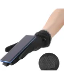 Li-Ning Cycling Gloves, Winter Men's Warm Thickened Cold-Proof Ski Gloves, Electric Bike Motorcycle Gloves, Windproof And Frost-Resistant