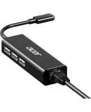 Acer Type-C to Ethernet Adapter, Wired Network Card Converter, USB Hub, Compatible with IPad, Lenovo And Huawei Laptops, Network Cable Adapter