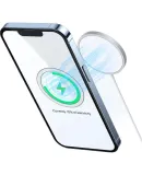 Baseus [Two-Pack] Wireless Charging Magnetic Sticker, Magnetic Ring Car Phone Holder Circular Magnet Back Patch Suction Cup, Universal for Apple 14/13 Pro Huawei Xiaomi Black