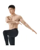 Li-Ning Sports Compression Pants for Men, Running Compression High-Elasticity Quick-Dry Training Basketball Track And Field Base Layer Fitness Shark Shorts, Black, M