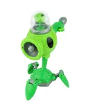 PLANTS VS ZOMBIES Official Boy's Shooting Dual-Form Transforming Toy Robot, Pea Shooter Vehicle