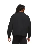 NIKE Men's Woven Sweatshirt/pullover, Loose Fit SWOOSH Woven Sweatshirt DX0661-010, Black And White, XL