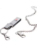 VICTORINOX Swiss Army Knife Key Ring, 138mm Multifunctional Hanging Stainless Steel Silver 4.1858