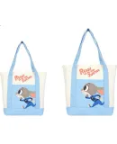 Disney Handbag, Women's Mini Canvas Tote Bag, Cartoon Canvas Bag, Judy Blue And White Commuter Small Bag, Birthday Gift for Wome