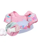 XTEP Children's Swim Ring, Arm Rings for Beginners, Baby Water Sleeves, Swimming Equipment, Buoyancy Vest, Life Jacket, Pink