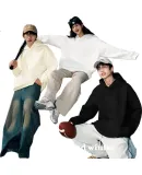 NASA GISS Hoodie for Men, Solid Color Basic Style Top, Couple's Versatile Long-Sleeve T-Shirt, Apricot Color Hooded Regular, XL