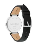 Calvin Klein CK Watch Elegant Vintage Style Leather Strap Quartz Ladies Wristwatch, Goddess Day Gift, 25200255