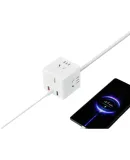 Xiaomi (MI) Cube Converter Pro 33W Wired Fast Charging Socket USB Socket Strip/Socket Strip/Drag Strip/Connection Board (MJCXB3-04QM) Switch