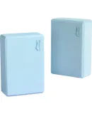 Li-Ning (LI-NING) Yoga Block, Dance Block, Adult And Children's Practice Block, Foam Block, Leg-Pressing Aid, Fitness And Dance High-Density Blue Block (Two Pieces)