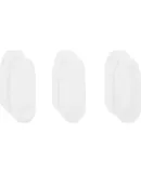 NIKE (NIKE) Unisex Socks, Sweat-Wicking Breathable Sports Socks, Boat Socks, Three-Pair Pack SX4863-101 White S